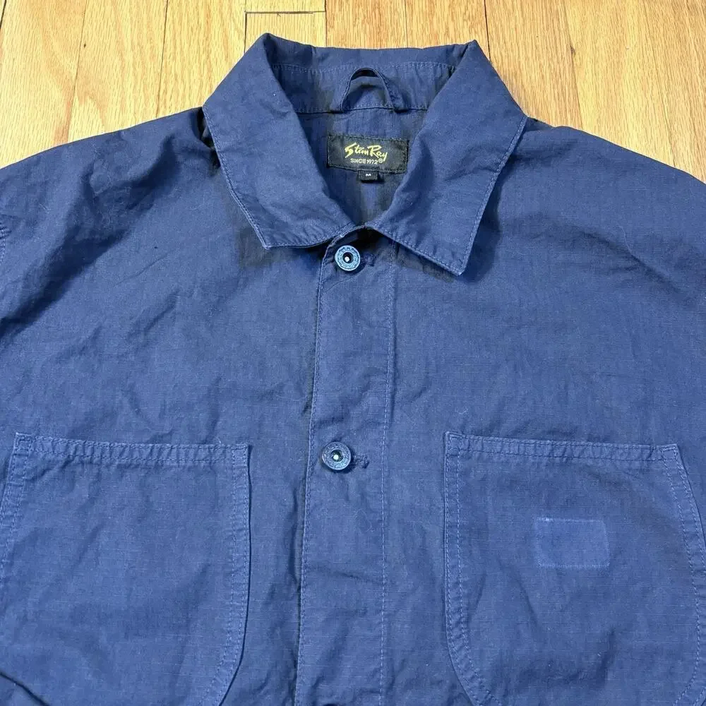 Stan Ray Jacket Men’s Size Medium Navy Blue Chore Coat Workwear Utility USA